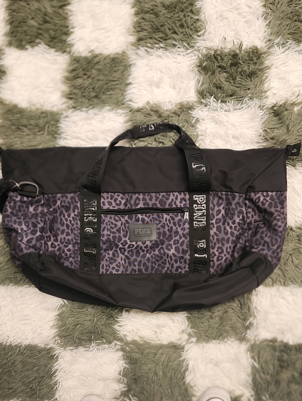 Victoria Secret Pink Leopard Duffle Bag